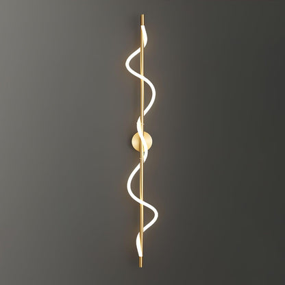 Flexible Linear Curve Wall Lamp | Silicone & Metal | Set of 2