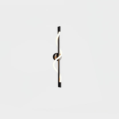 Flexible Linear Curve Wall Lamp | Silicone & Metal | Set of 2
