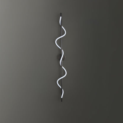 Flexible Linear Curve Wall Lamp | Silicone & Metal | Set of 2