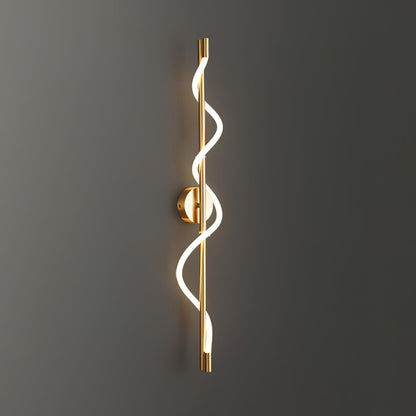 Flexible Linear Curve Wall Lamp | Silicone & Metal | Set of 2