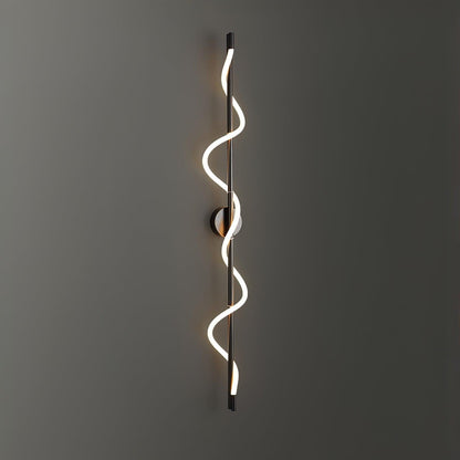 Flexible Linear Curve Wall Lamp | Silicone & Metal | Set of 2