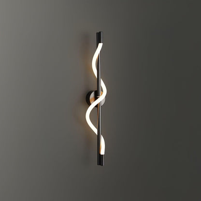 Flexible Linear Curve Wall Lamp | Silicone & Metal | Set of 2