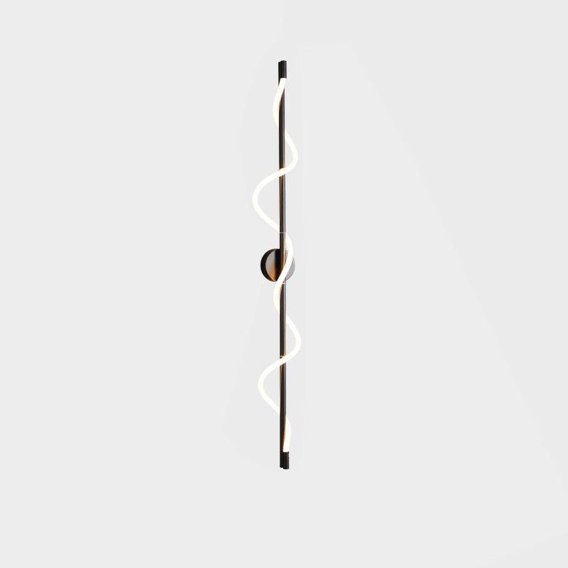 Flexible Linear Curve Wall Lamp | Silicone & Metal | Set of 2