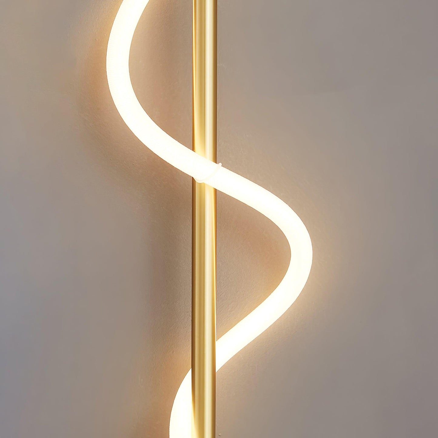 Flexible Linear Curve Wall Lamp | Silicone & Metal | Set of 2