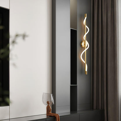 Flexible Linear Curve Wall Lamp | Silicone & Metal | Set of 2