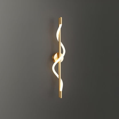 Flexible Linear Curve Wall Lamp | Silicone & Metal | Set of 2
