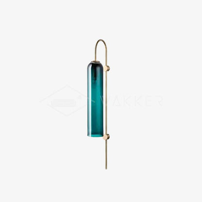 Glass Wall Lamp Set | Mouth-Blown Glass | 2-Pack Black & Gold