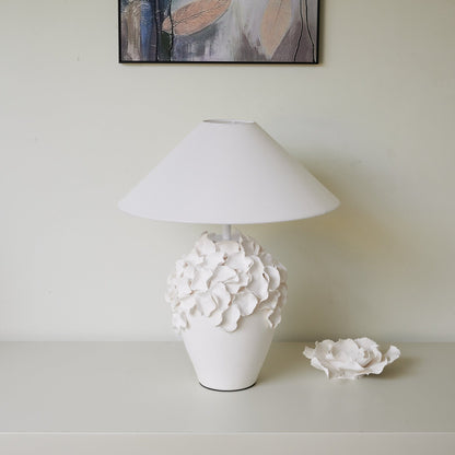 Florae Table Lamp | Ceramic Base | White
