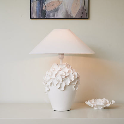 Florae Table Lamp | Ceramic Base | White