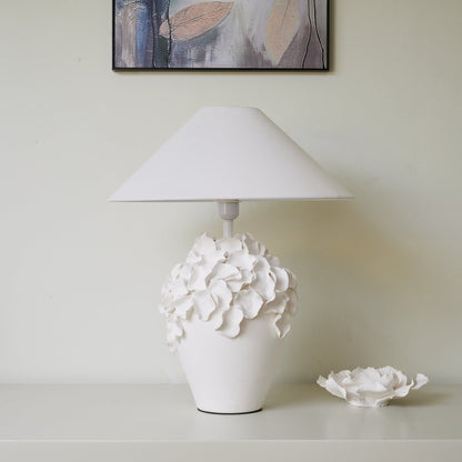 Florae Table Lamp | Ceramic Base | White