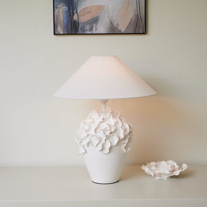 Florae Table Lamp | Ceramic Base | White