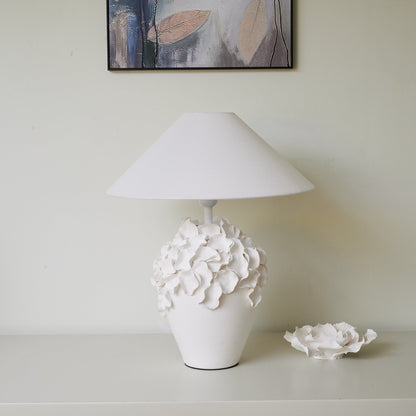 Florae Table Lamp | Ceramic Base | White
