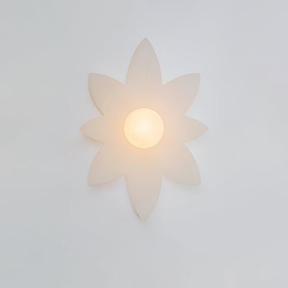 Flowers Wall Lamp | Resin & PC | White