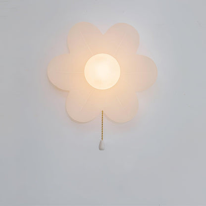 Flowers Wall Lamp | Resin & PC | White