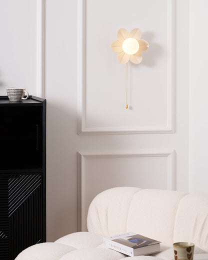 Flowers Wall Lamp | Resin & PC | White