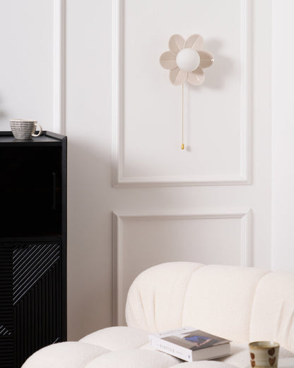 Flowers Wall Lamp | Resin & PC | White