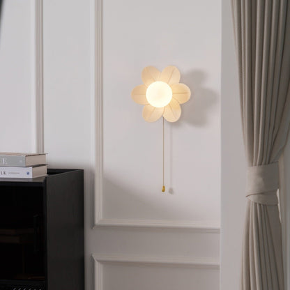Flowers Wall Lamp | Resin & PC | White
