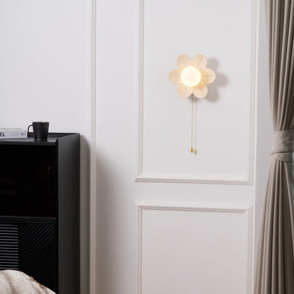 Flowers Wall Lamp | Resin & PC | White