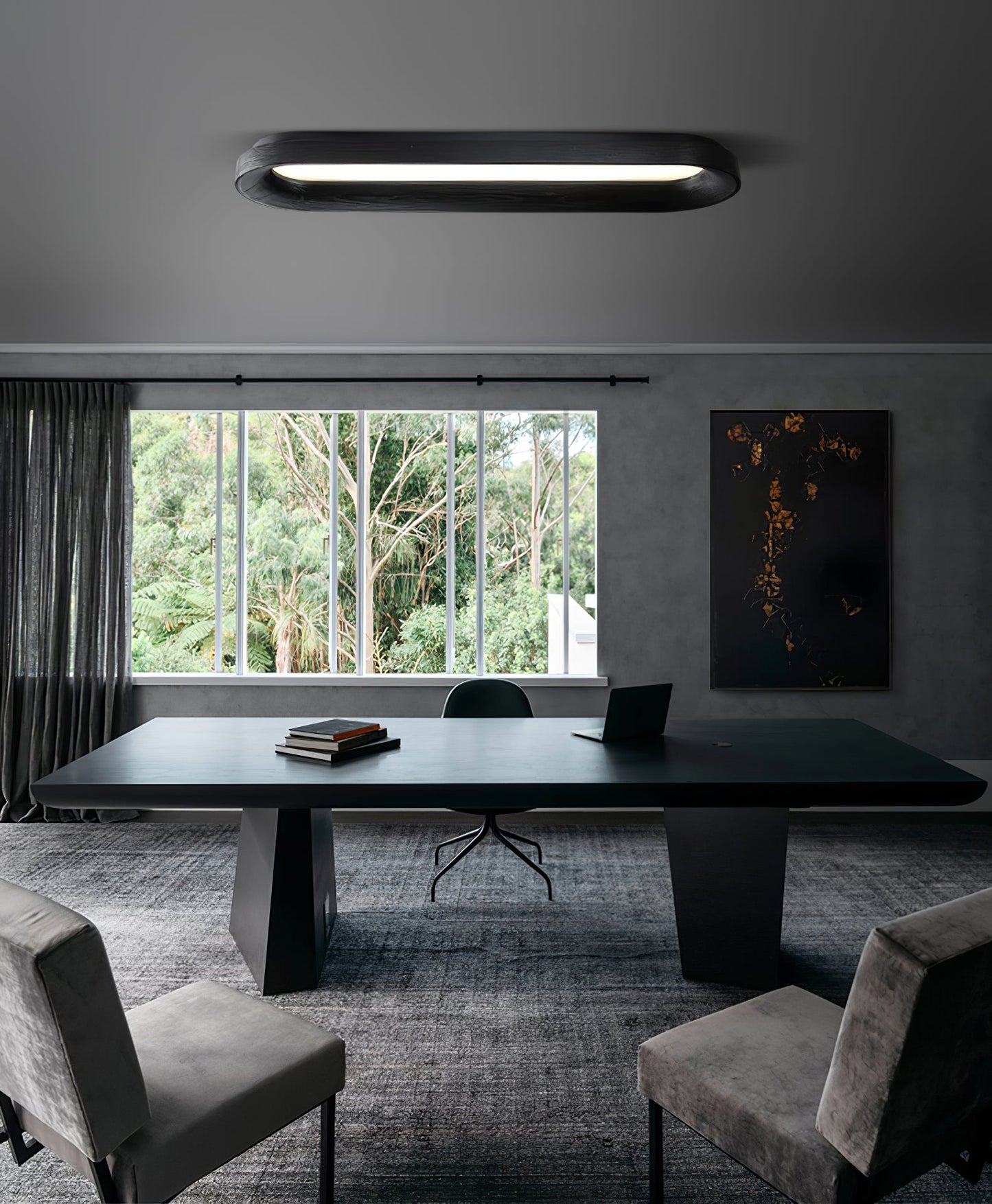 Flowing Cloud Ceiling Lamp | Wood, Metal, Acrylic | White Shade