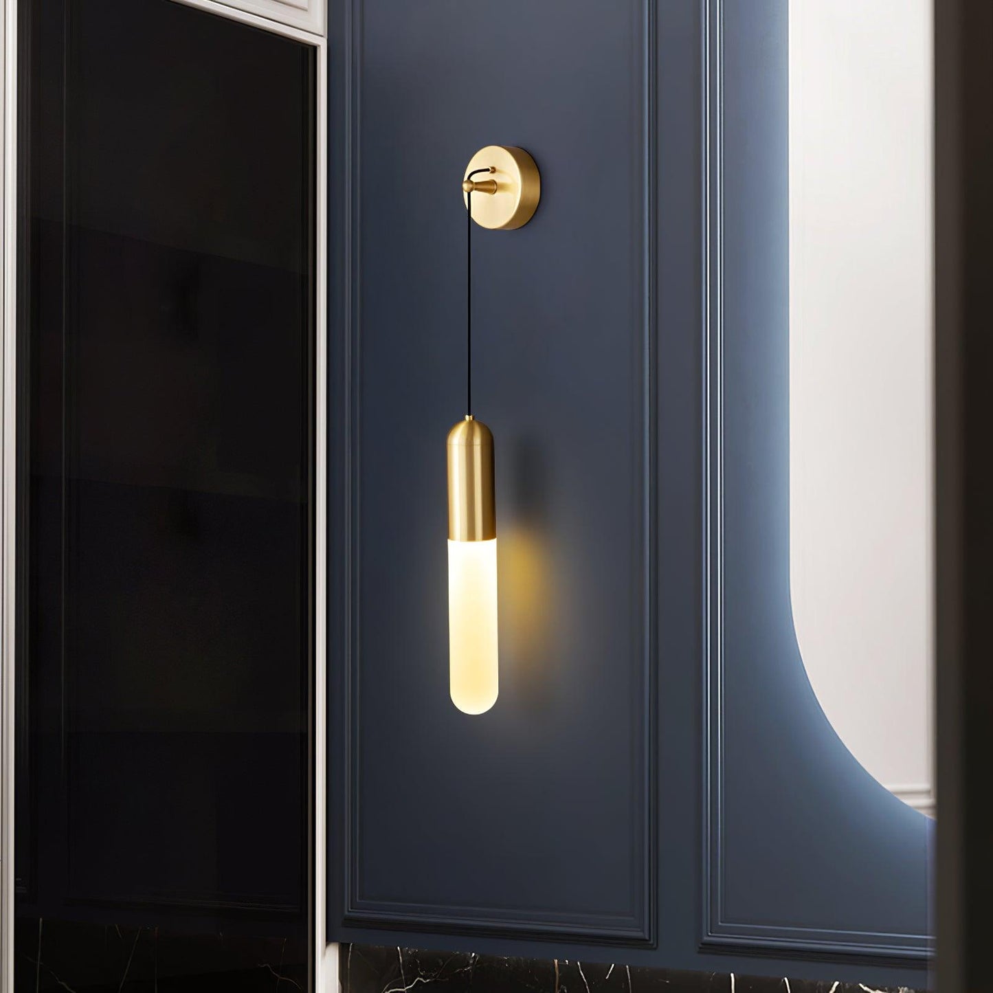 Flume Wall Light | Acrylic & Brass | Set of 2