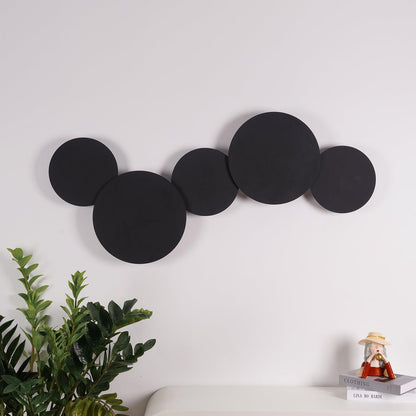 Geometric Disc Wall Lamp | Metal & Acrylic | Black or White
