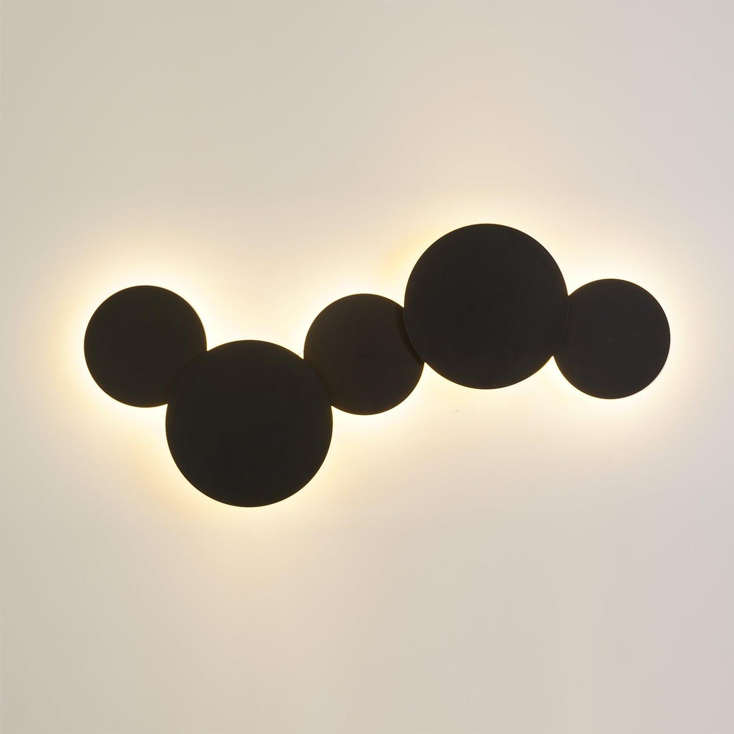 Geometric Disc Wall Lamp | Metal & Acrylic | Black or White
