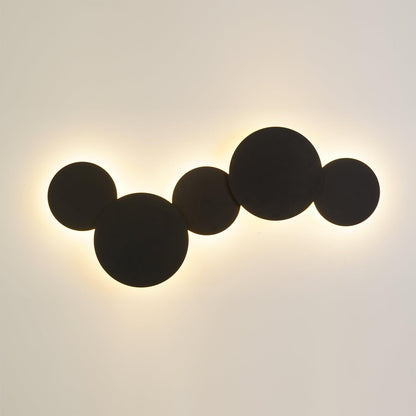 Geometric Disc Wall Lamp | Metal & Acrylic | Black or White