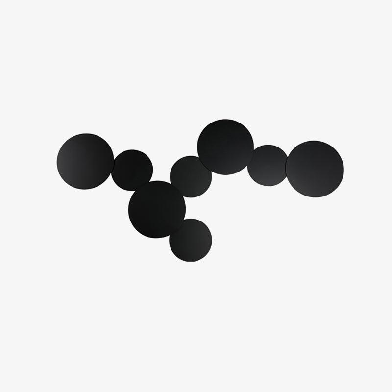 Geometric Disc Wall Lamp | Metal & Acrylic | Black or White