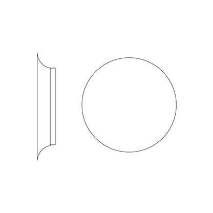 Geometric Disc Wall Lamp | Metal & Acrylic | Black or White