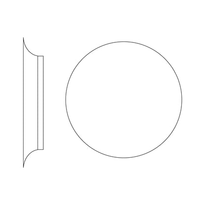Geometric Disc Wall Lamp | Metal & Acrylic | Black or White