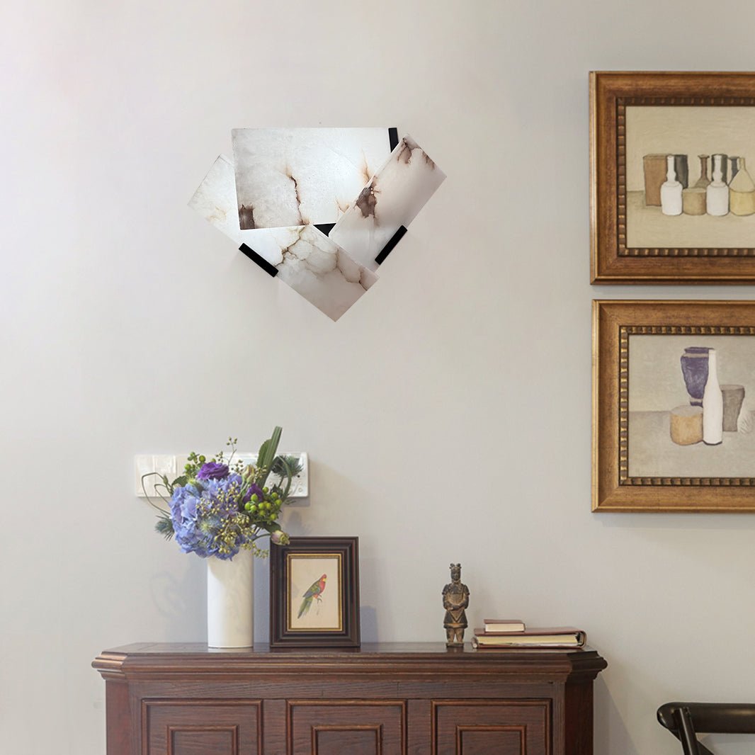 Fly Alabaster Sconce | Alabaster | White