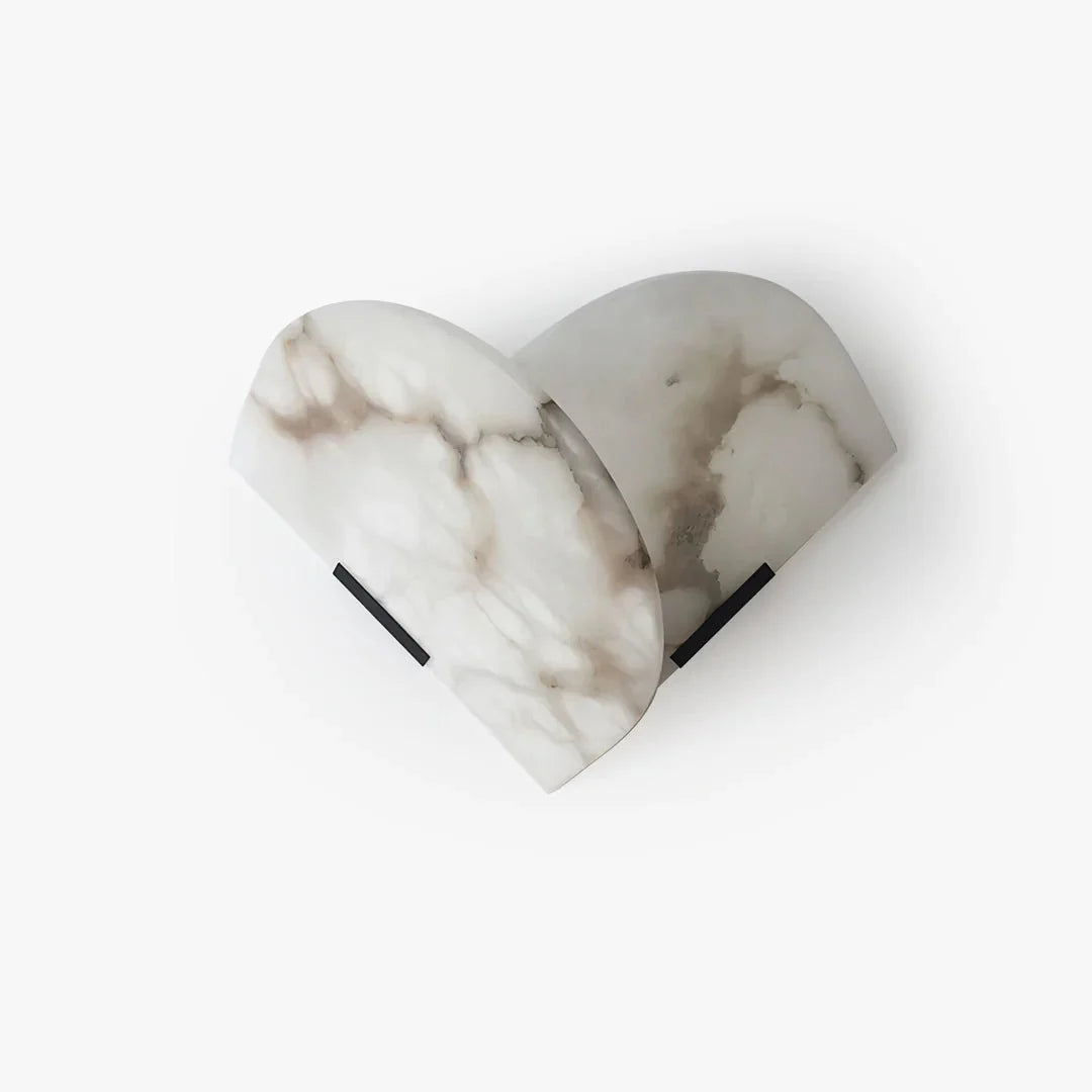 Fly Gaby Wall Lamp | Alabaster & Metal | White