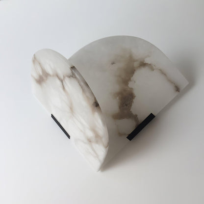 Fly Gaby Wall Lamp | Alabaster & Metal | White