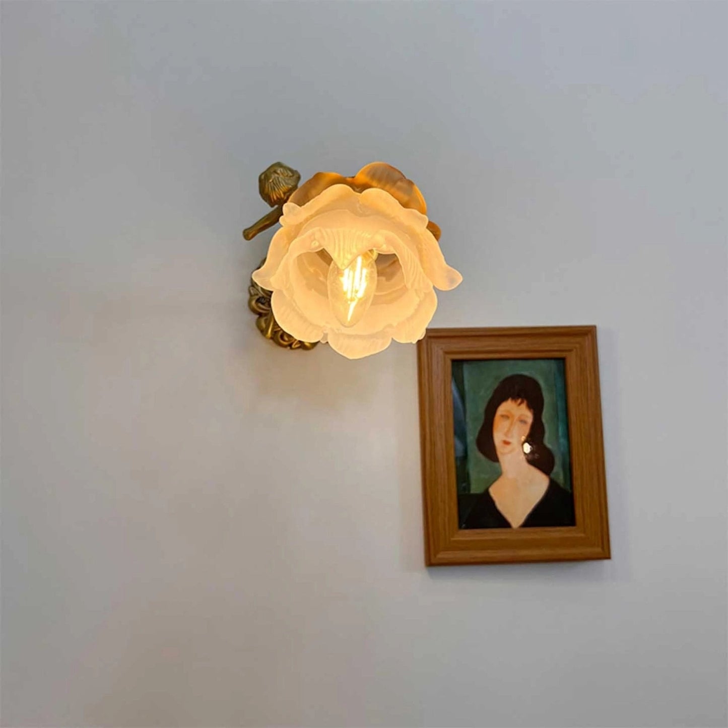 Flying Angel Wall Light | Baroque Design | Copper Finish