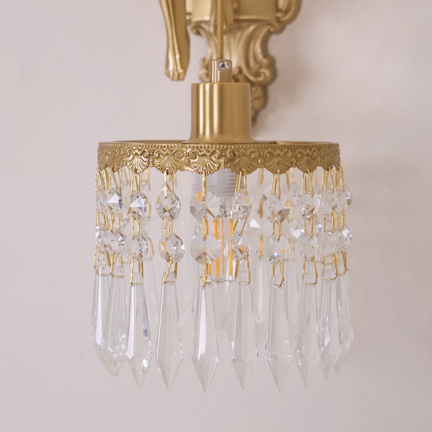 Flying Angel Wall Light | Baroque Design | Copper Finish