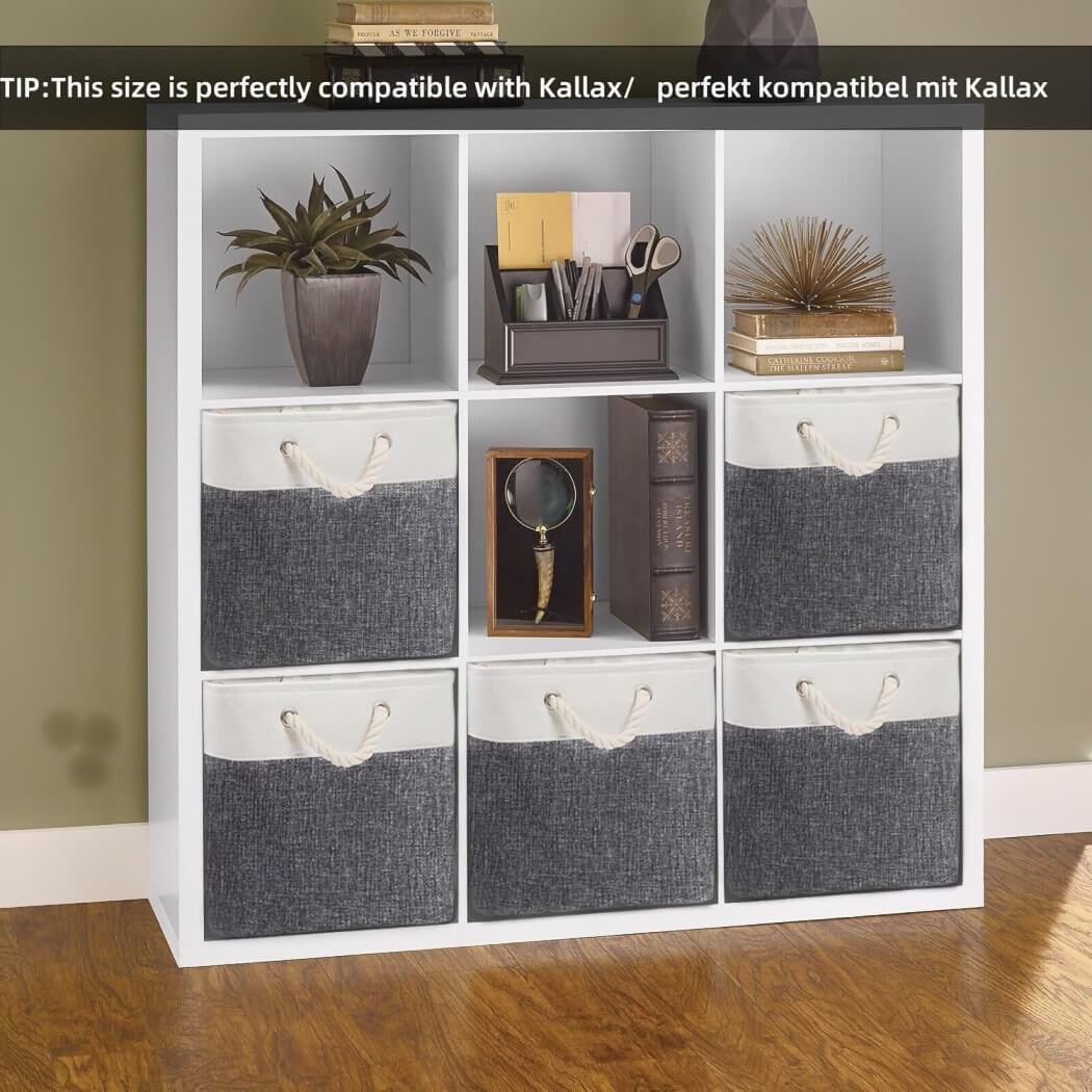 Storage Boxes | Canvas & EVA | Large 41.6L, 13"x15"x13"