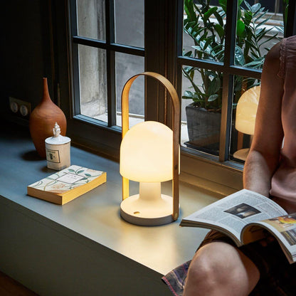 Follow Me Table Lamp | Iron, Glass | Adjustable Light