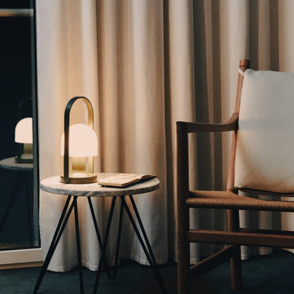 Follow Me Table Lamp | Iron, Glass | Adjustable Light