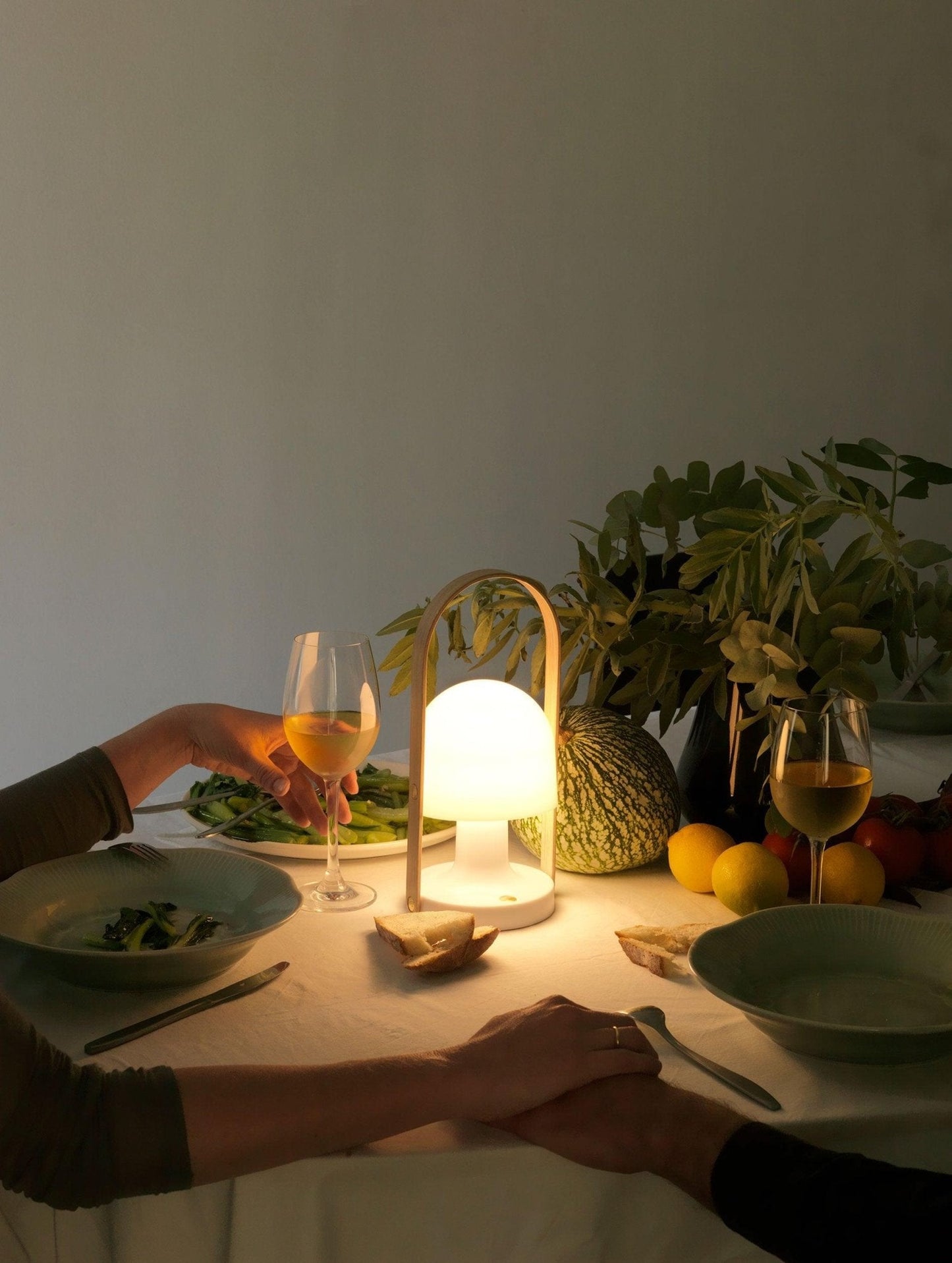 Follow Me Table Lamp | Iron, Glass | Adjustable Light
