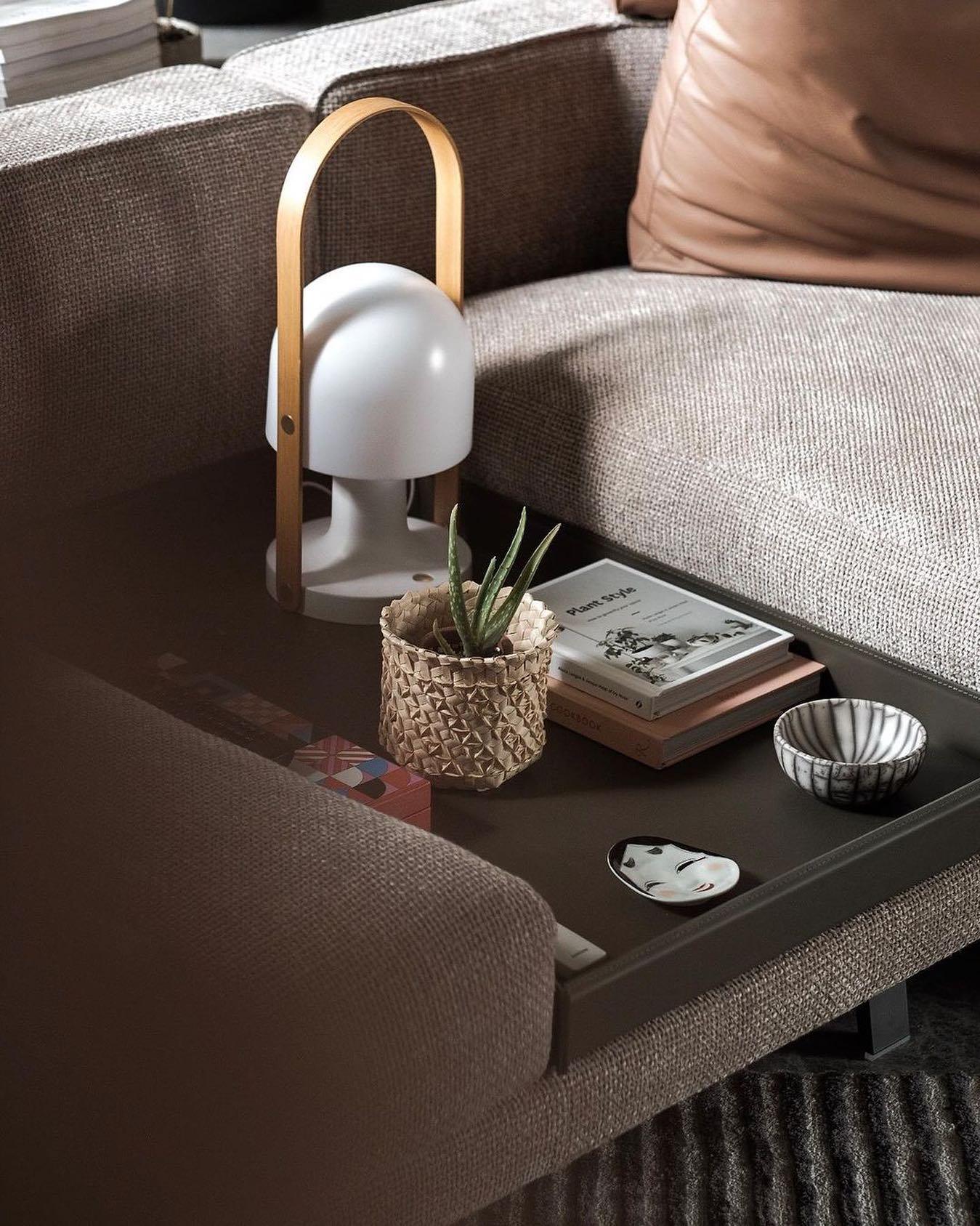 Follow Me Table Lamp | Iron, Glass | Adjustable Light