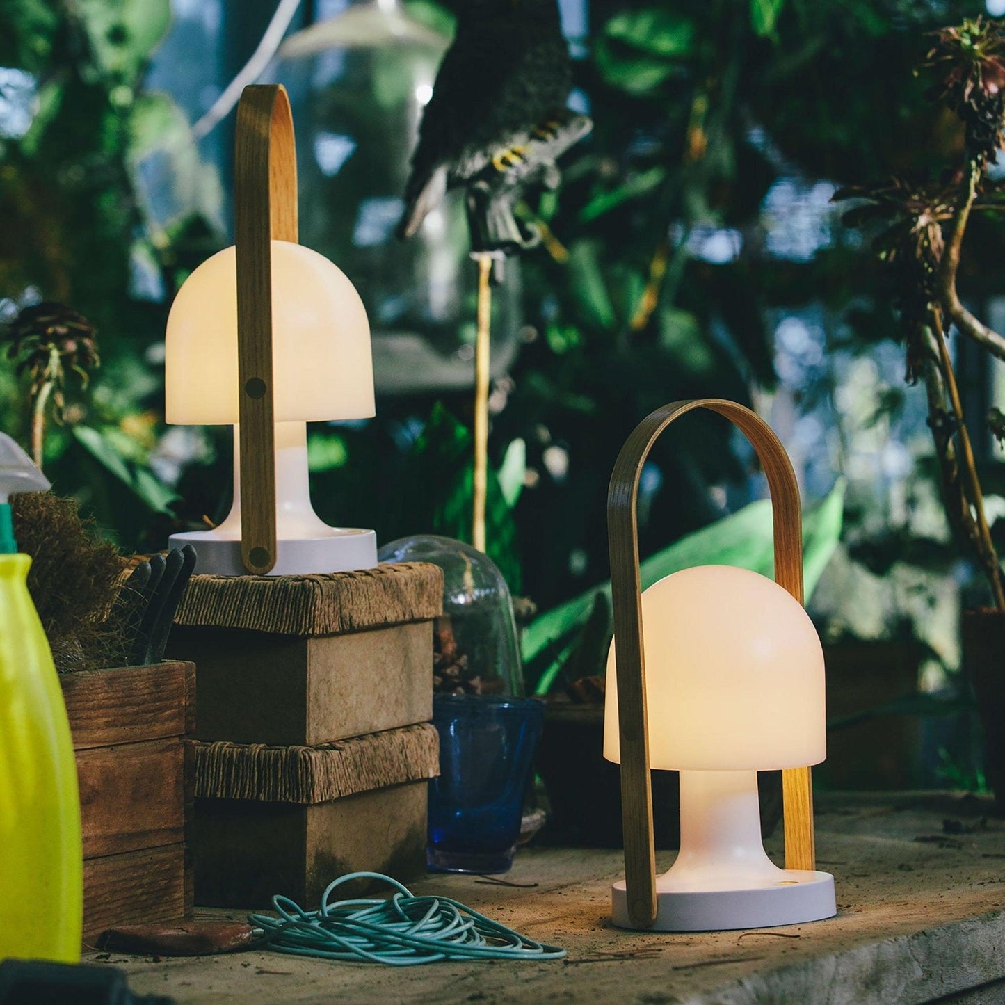 Follow Me Table Lamp | Iron, Glass | Adjustable Light