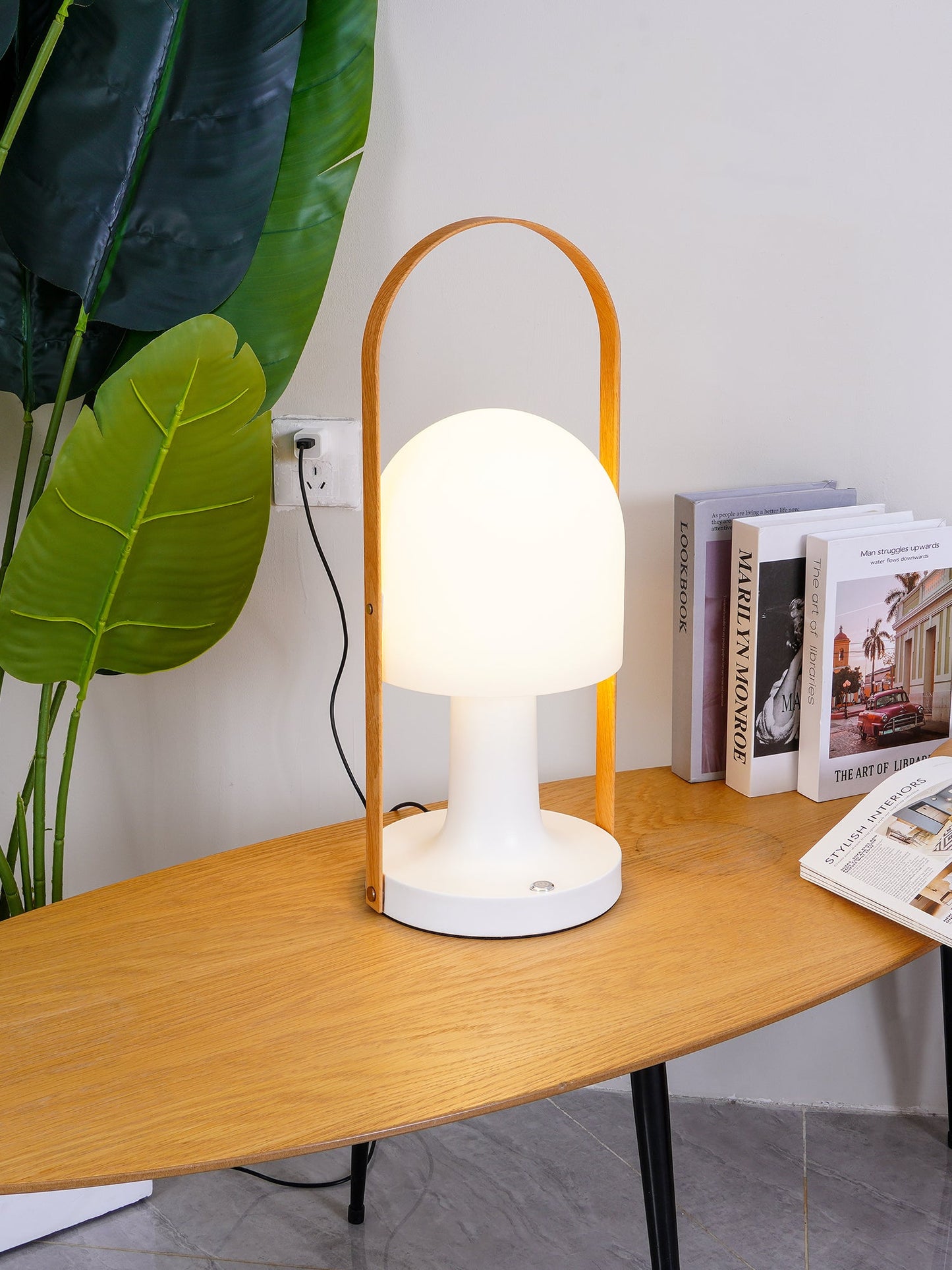 Follow Me Table Lamp | Iron, Glass | Adjustable Light