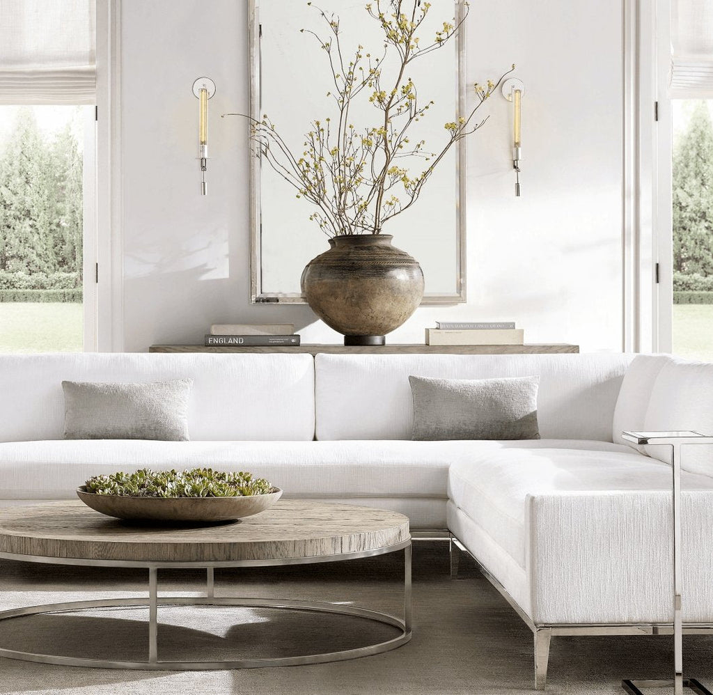 French Wall Lamp | Brass & Glass | Plug-in