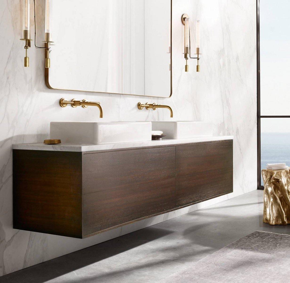 French Wall Lamp | Brass & Glass | Plug-in