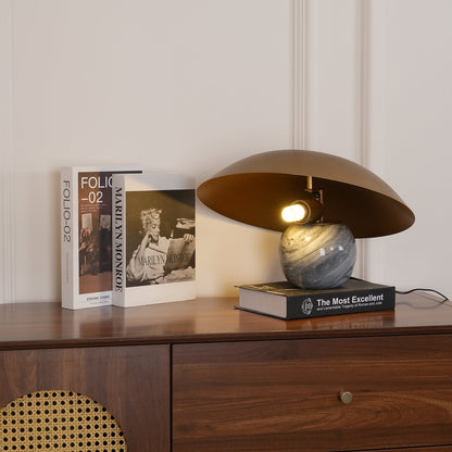 Formosa Marble Table Lamp | Metal & Marble | Bronze Shade
