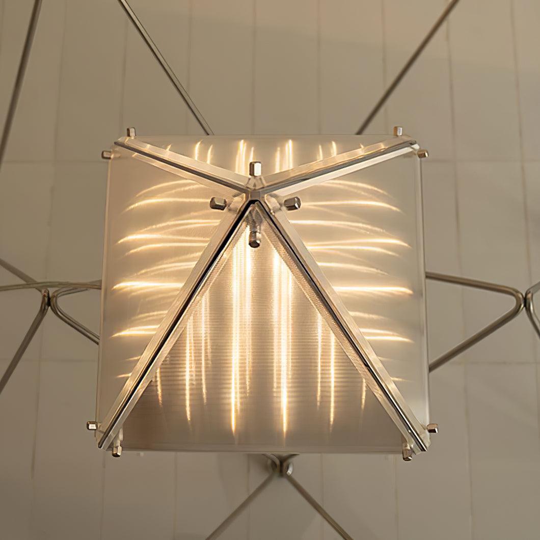 Fragment Table Lamp | Patterned Glass | Chrome