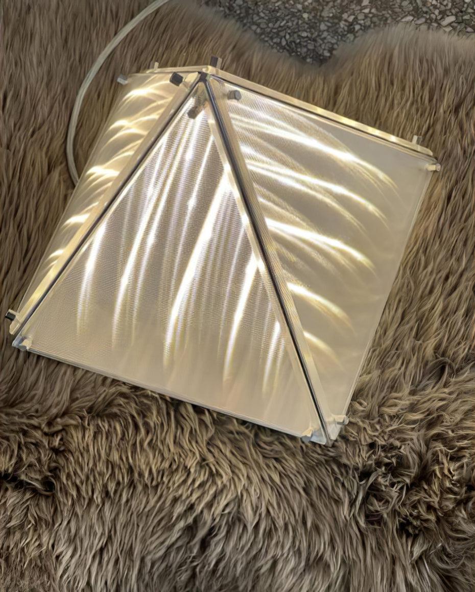 Fragment Table Lamp | Patterned Glass | Chrome