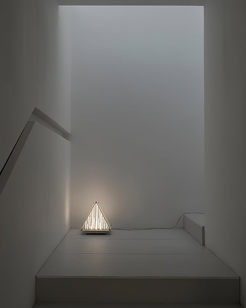 Fragment Table Lamp | Patterned Glass | Chrome