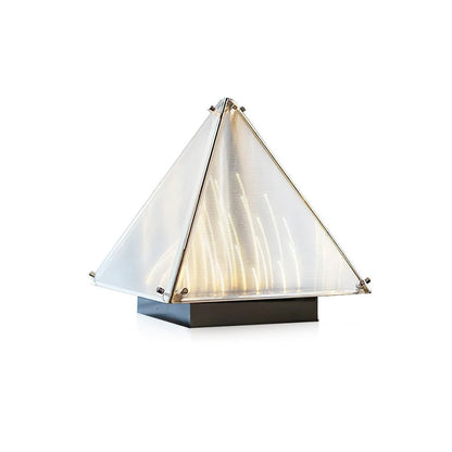 Fragment Table Lamp | Patterned Glass | Chrome