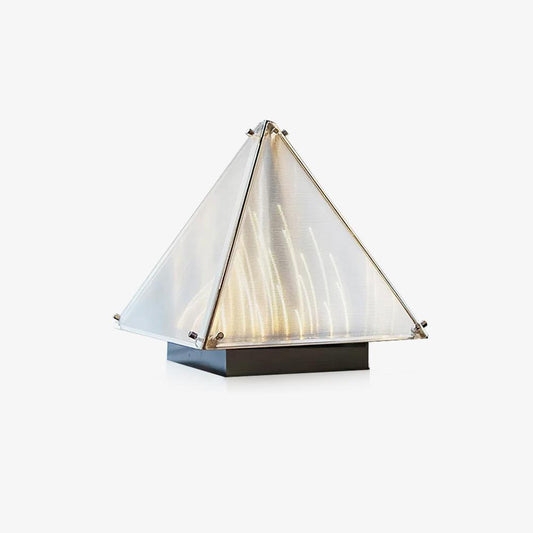 Fragment Table Lamp | Patterned Glass | Chrome